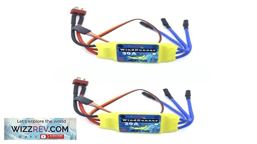 2PCS Brushless ESC 30A Speed Control 2S 3S T-Plug JST for 2212 Review