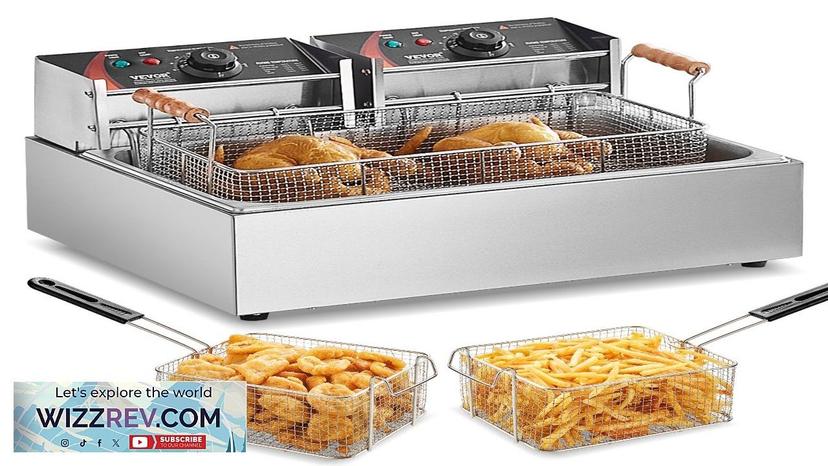 VEVOR Commercial Electric Deep Fryer Countertop Deep Fryer 3000W 18Qt / 17L Review