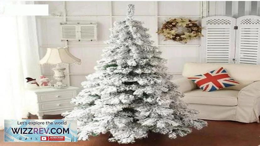 Large White Snow PVC Christmas Tree Xmas Trees for Holiday Indoor Outdoor Review