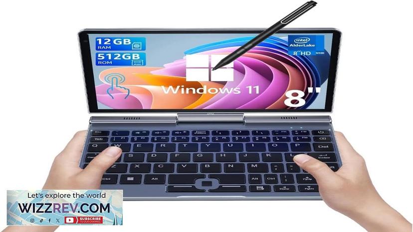 Portable Mini Laptop windows 11 8 Inch Touch Screen Notebook N100 12GB+1TB Review