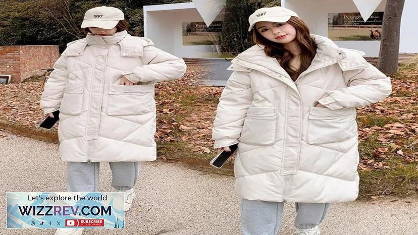 2023 New Women Winter Parkas Long Jacket Zipper Loose Puffer Parka Waterproof Review