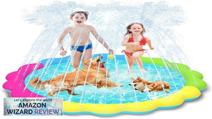 Raxurt Dog Splash Pad, 67in Anti-Slip Dog Pool Splash Pad for Dogs Review