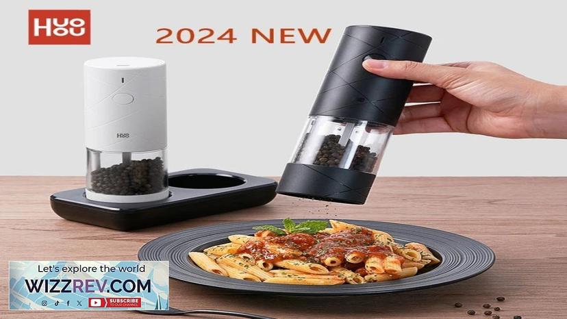 2024 NEW Huohou Electric Grinder Pepper Seasonings Spices Grain Mill Salt Shaker Review