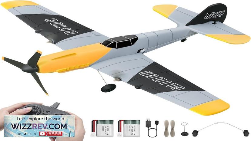 HAWK'S WORK 3 Channel RC Plane BF-109 Remote Control Airplane Ready Review