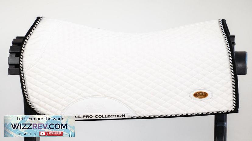 ROYAL EQUESTRIAN DRESSAGE SADDLE PAD WHITE SILVER PRO FULL Review