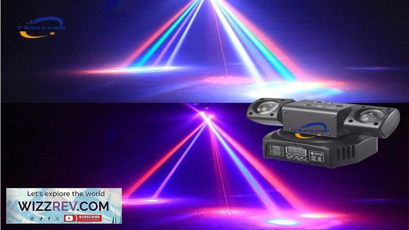 Ybeiyuan New LED Rotating Laser Beam Strobe 3-in-1 Disco Light DMX512 DJ Review