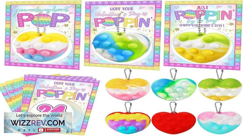 Valentines Day Gifts for Kids 24 Pack Valentine Cards with 3D Review