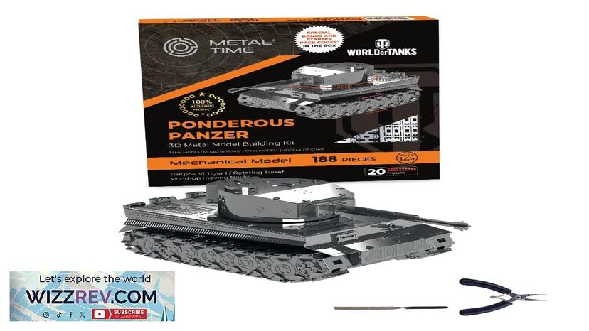 Ponderous Panzer Mechanical Model DIY Kit “World of Tanks” Review