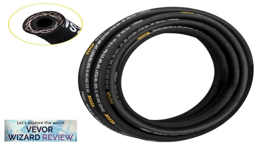 VEVOR Hydraulic Hose 1/4 inch x 328 ft Coiled Hydraulic Hose 5800 Review