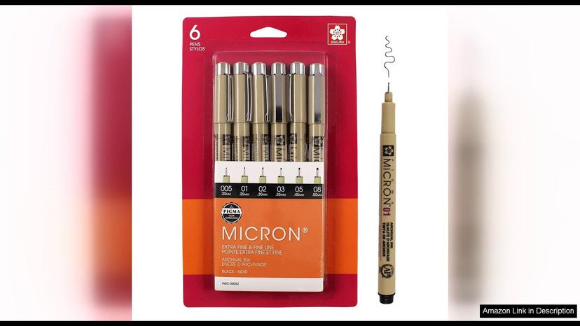 SAKURA Pigma Micron Fineliner Pens - Archival Black Ink Pens - Pens Review