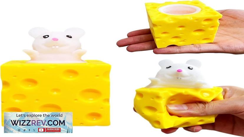 Squishy Cheese Stress Balls Pop Fidget Toys (1-Pack) Animal Stress Ball Squishy Review