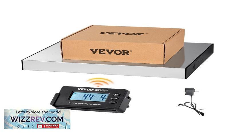 VEVOR Digital Shipping Scale 49 ft Wireless Control 440 lbs x 1.7 Review