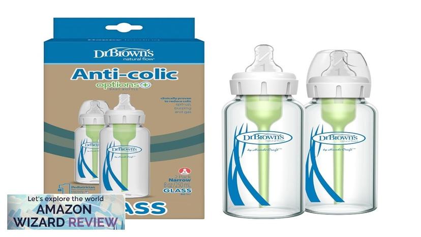 Dr. Brown's Natural Flow Anti-Colic Options+ Narrow Glass Baby Bottle 8 oz/250 Review