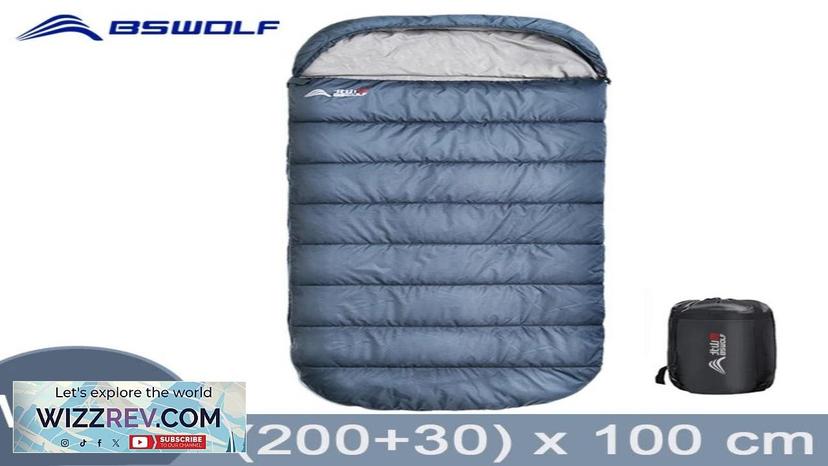 BSWolf Large Camping Sleeping bag lightweight 3 season loose widen bag long Review