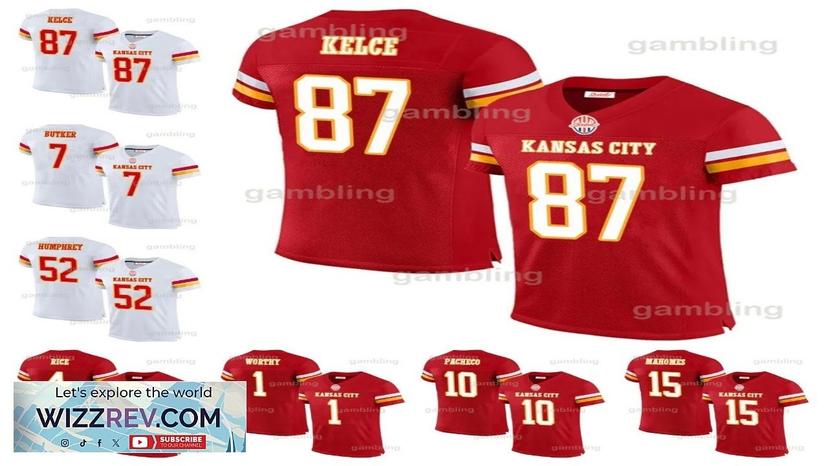 Men/Women/Youth Red White Football Jerseys 15 Patrick Mahomes 87 Travis Kelce 58 Review