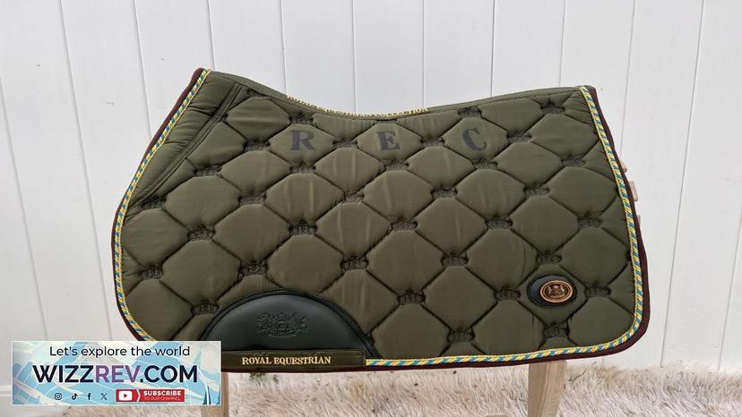 ROYAL EQUESTRIAN JUMP SADDLE PAD OLIVE GOLD LIMITED FULL Review