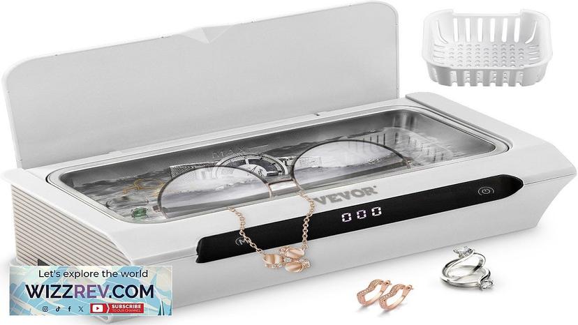 VEVOR Ultrasonic Cleaner Ultrasound Cleaning Machine 500ML White for Jewelry Review