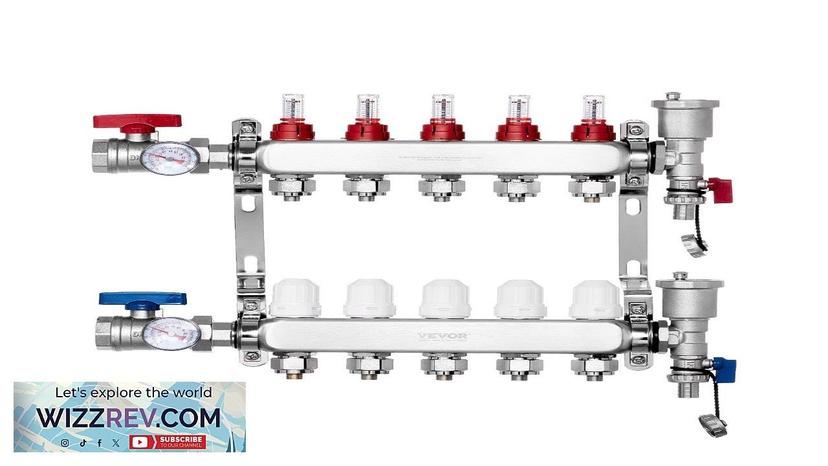 VEVOR 5-Branch Radiant Heat Manifold 1/2" PEX Tubing Floor Heating Manifold Set Review