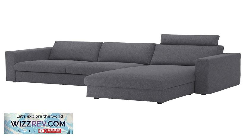 FINNALA IKEA Sofa with chaise with headrest/Gunnared medium gray Review