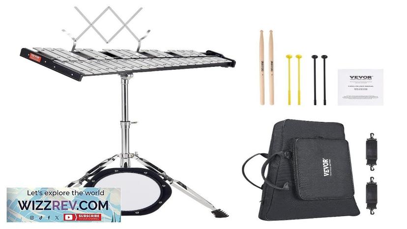 VEVOR 32 Note Glockenspiel Xylophone Bell Kit Professional Percussion Instrument Set Review