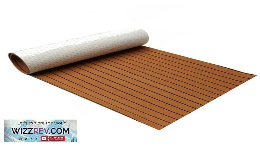 600x2400x5mm Brown Black Teak Decking EVA Foam Marine Flooring Faux Boat Decking Review