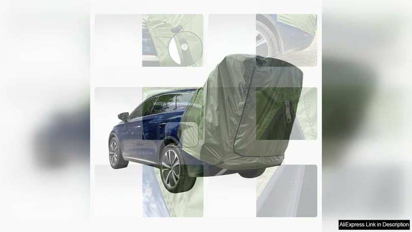 Without Support Poles!Outdoor SUV MPV Car Tail Tent Multifunction Roof Extension Sunshade Review