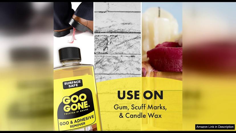 Goo Gone Adhesive Remover - 8 Ounce - Surface Safe Adhesive Remover Review