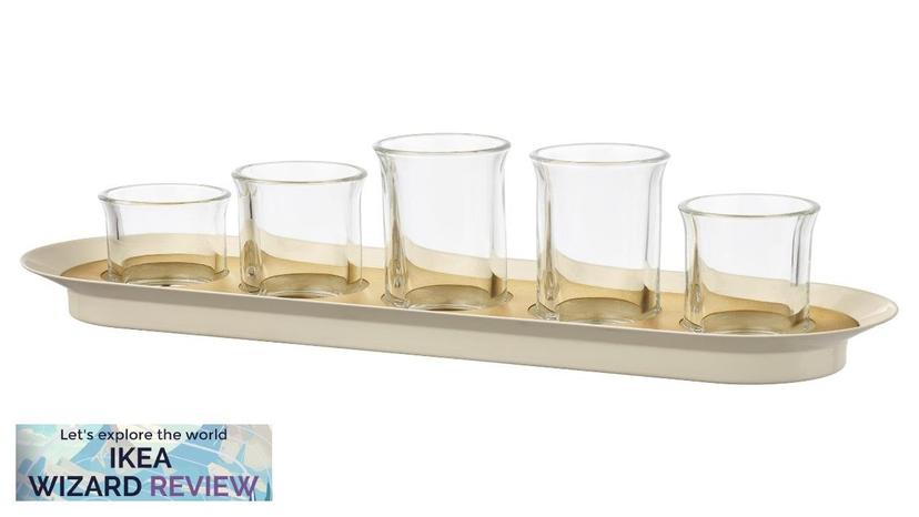 VATTENKRASSE IKEA Propagation set clear glass ivory/gold Review