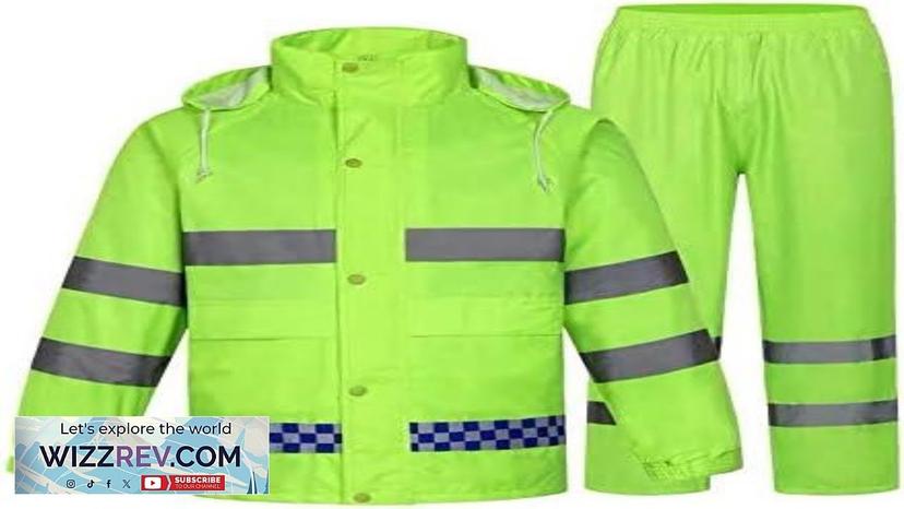 zojo High Visibility Safety Rain suit Jacket Pants High Visibility Reflective Rain Review