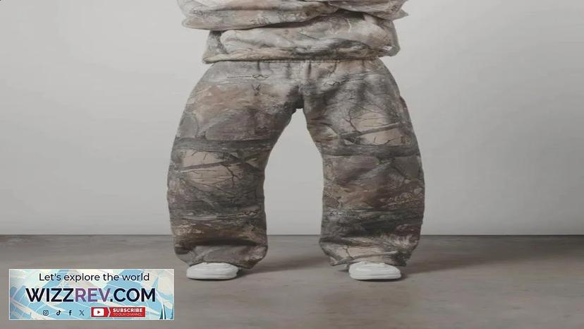 Y2K Tracksuit Men Street Hip Hop Oversized Camo Hoodies 2 Piece Set Review