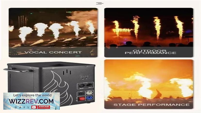 Stage special effects flame machine outdoor Christmas special effects disco flame machine Review