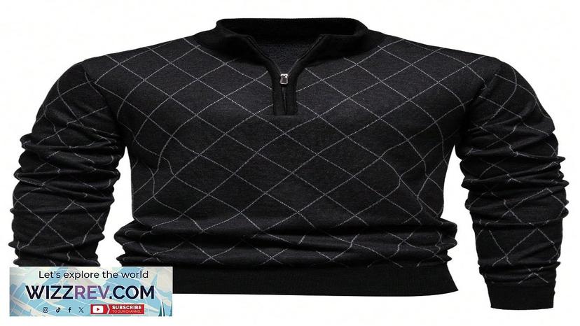 Manfinity Homme Men's Lightweight Half-Zip Knitted Sweater Long Sleeve Pullover SHEIN Review