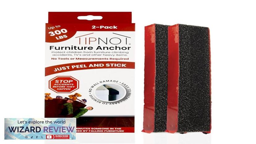 Adhesive Furniture Anchor No-Drill Aesthetic & Invisible Once Installed Anti-Tip Review