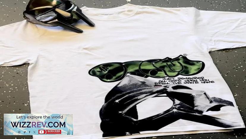 Streetwear T Shirt Y2K Tops Gothic Hip Hop MF Doom Graphic Print Review