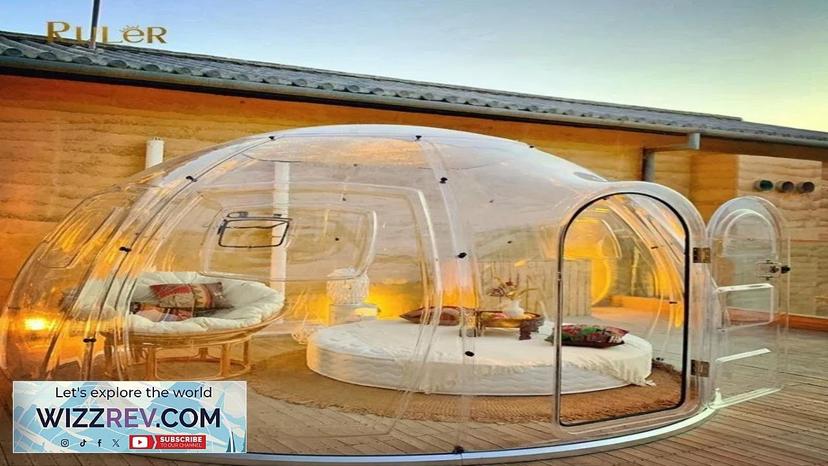 Custom Size Outdoor igloo tent 3.8m PC Clear Bubble Transparent Tent Waterproof Review