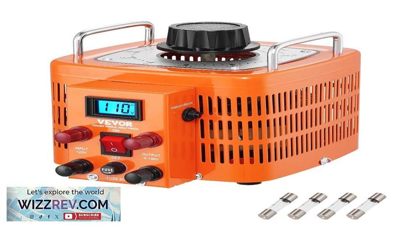 VEVOR 3000VA Auto Variable Voltage Transformer 23 Amp 110V Input 0-130V Output Review