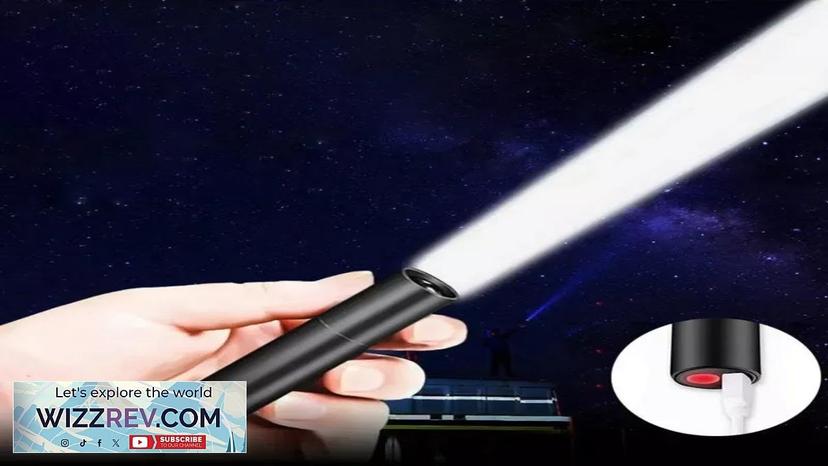 Mini Portable LED Flashlight USB Rechargeable Small Pocket Light Built In Battery Review