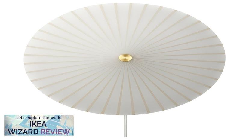 RORKULT IKEA Wall lamp stripe pattern/white glass Review