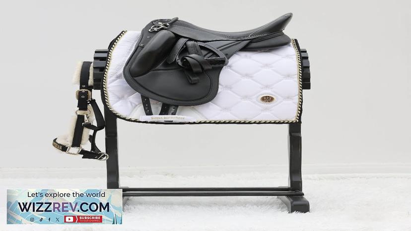 ROYAL EQUESTRIAN DRESSAGE SADDLE PAD WHITE GOLD FULL Review