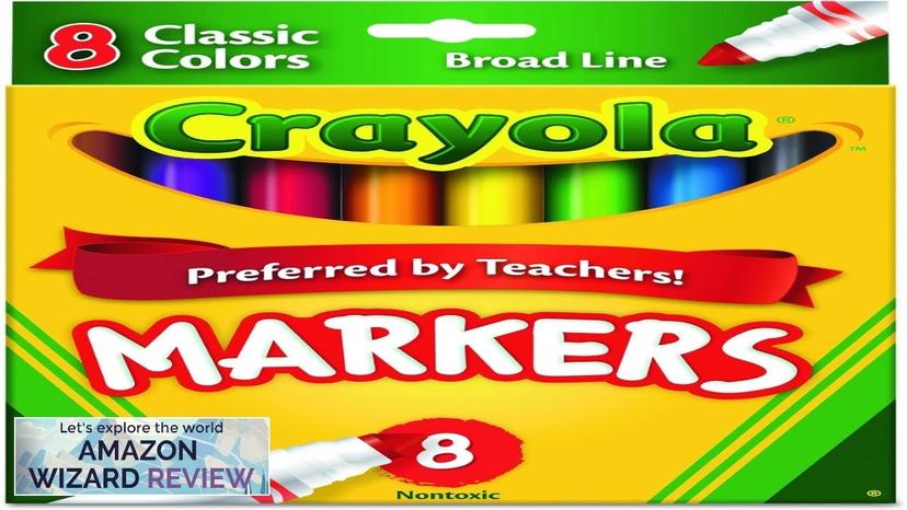 Crayola Broad Line Markers School Supplies Colors may vary 8 Review