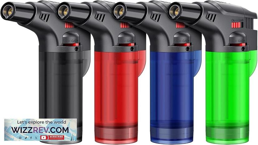 Torch Lighter Butane Lighter Windproof Butane Refillable Torch Flame Lighter Multi Review