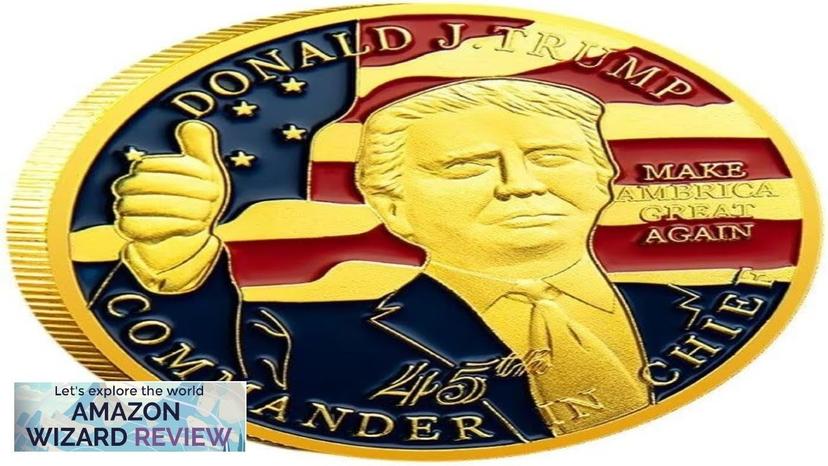 1Pcs Donald Trump Commander in Chief CIC Political Coin Challenge Coin President Review