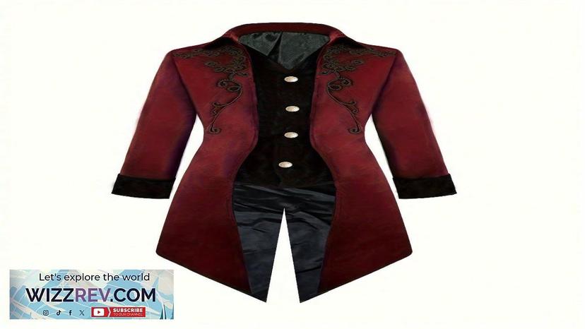 Retro Medieval Gothic Style Long Coat For Men Costume SHEIN USA Review