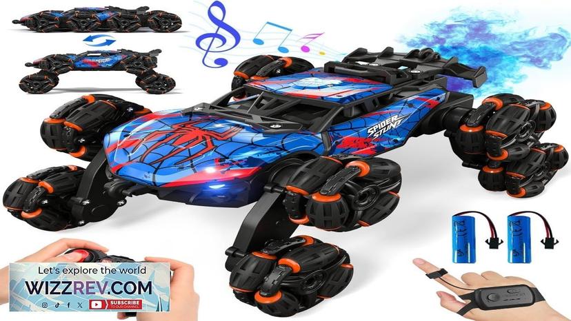 Sunrad 8WD Gesture Sensing RC Stunt Car with Spray & Light Review